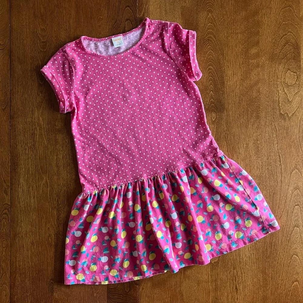 Gymboree pink citrus dress M 7-8